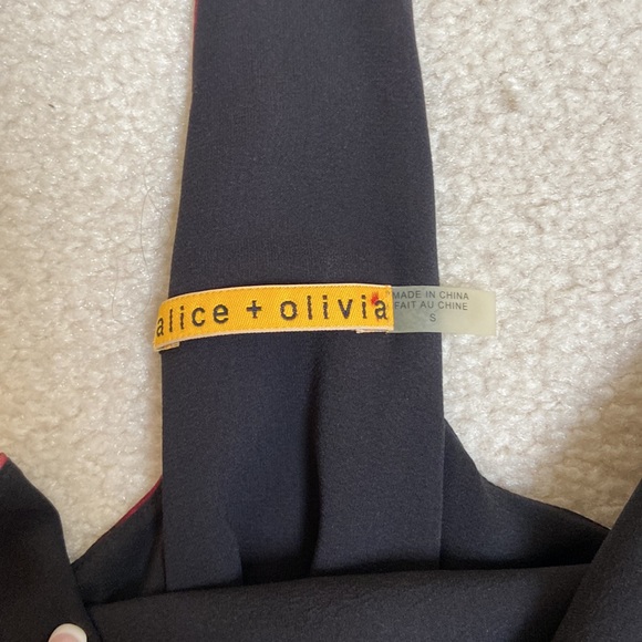 Alice + Olivia Tie Dye Red Silk Slip Dress - Picture 5 of 9